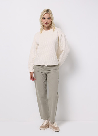 Кремовый свитшот Colin's однотонный без декора (368131043)