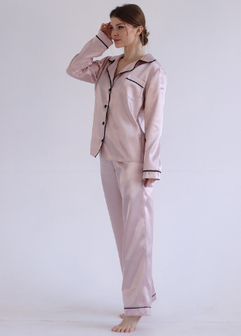Пудрова всесезон піжама (сорочка + штани) сорочка + брюки GorLin