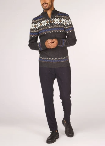 Темно-синие кэжуал демисезонные брюки Scotch & Soda