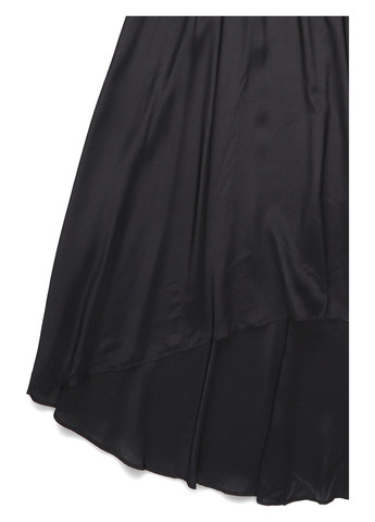 Черное кэжуал платье клеш, с открытыми плечами Kiomi однотонное