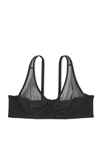 Чорний бралетт бюстгальтер Victoria's Secret з кісточками поліамід