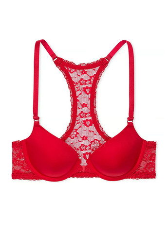 Червоний демісезонний комплект (бюстгальтер, трусики) Victoria's Secret