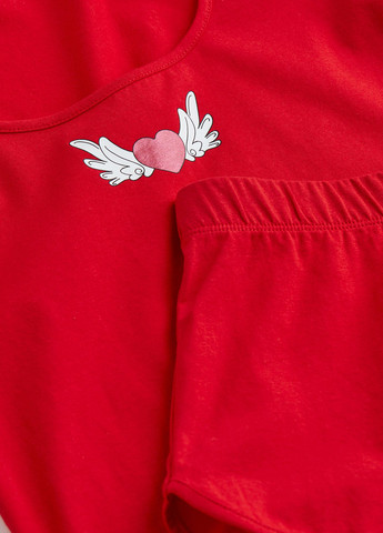 Красная всесезон пижама (топ, шорты) топ + шорты H&M