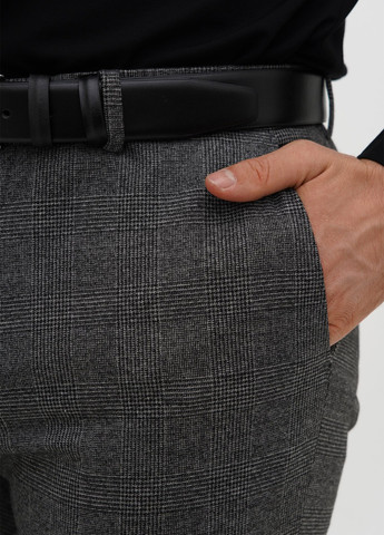 Темно-серые классические демисезонные зауженные брюки Trend Collection