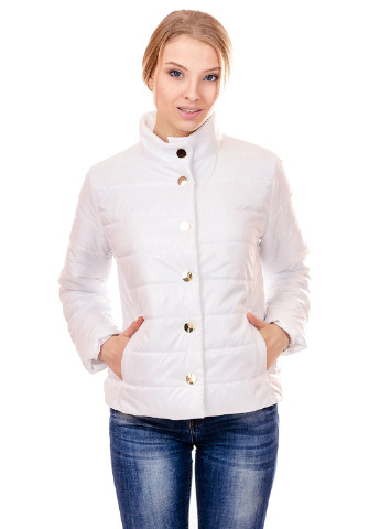 Белая демисезонная куртка Loran