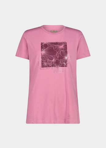 Розовая летняя футболка CMP WOMAN T-SHIRT