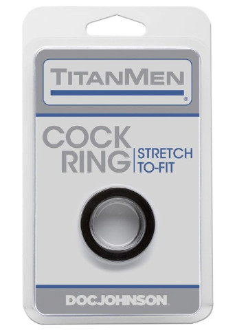 Ерекційне кільце Titanmen Tools - Cock Ring - Black Doc Johnson (255073577)