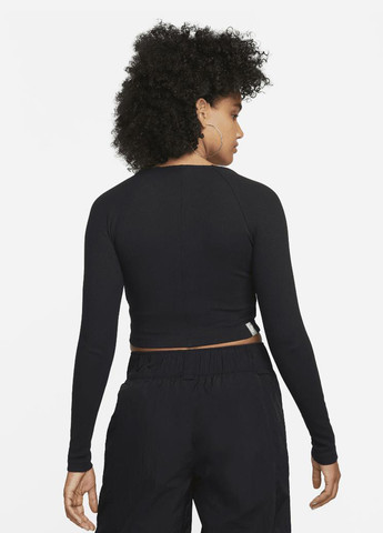 Топ FJ5220-010 Nike Sportswear Women's Ribbed Long-Sleeve Top (319358942)