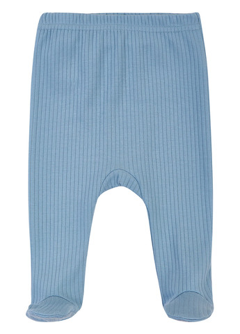 Блакитний демісезонний комплект (шапка, боді, повзунки) KRAKO