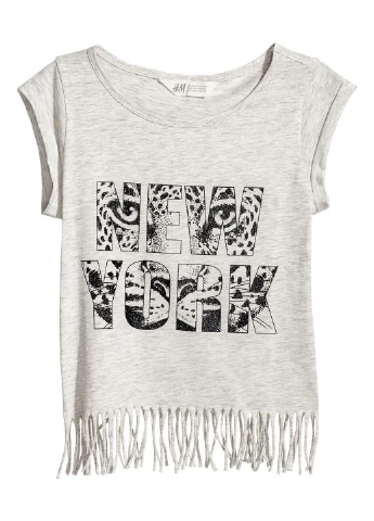 Світло-сіра літня майка H&M