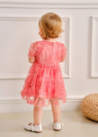 Коралловое платье SHEIN (323082744)