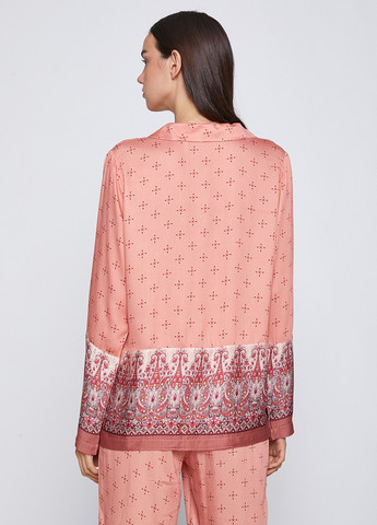Розовая домашний рубашка с орнаментом KOTON