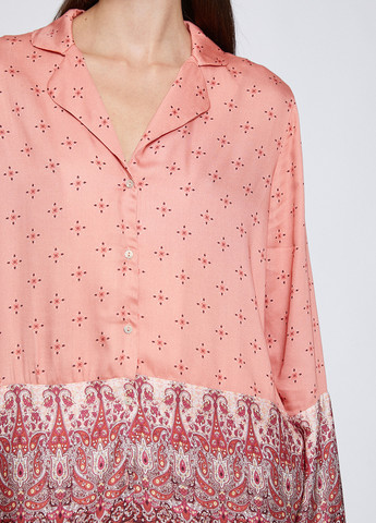 Розовая домашний рубашка с орнаментом KOTON