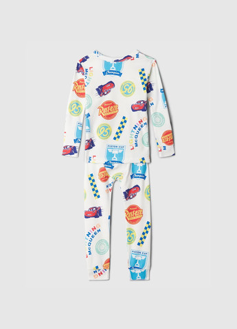 Біла всесезон піжама (лонгслів, штани) лонгслів + брюки Gap