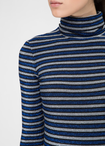 Синее кэжуал платье Dafna May в полоску