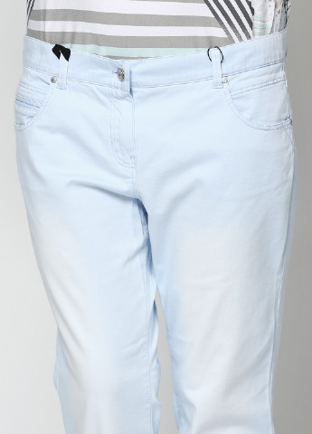 Голубые кэжуал демисезонные зауженные брюки Olsen