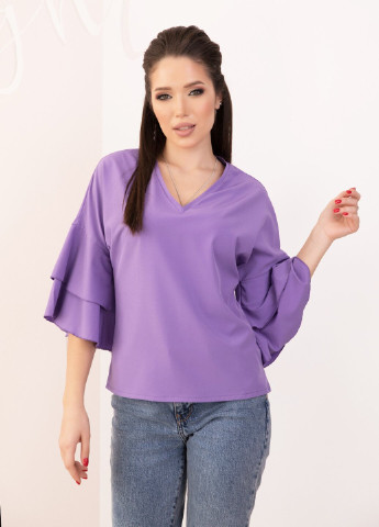 Фиолетовая демисезонная блузы ISSA PLUS
