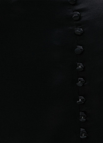 Черная кэжуал однотонная юбка KOTON