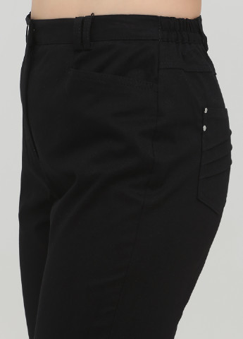 Черные кэжуал демисезонные прямые брюки Cosma