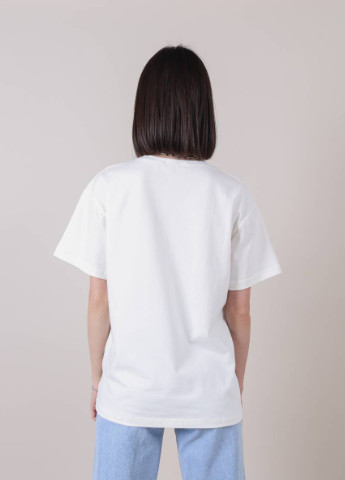 Белая летняя футболка Ромашка Мичиган