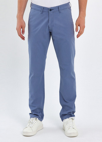 Голубые кэжуал летние зауженные брюки Trend Collection