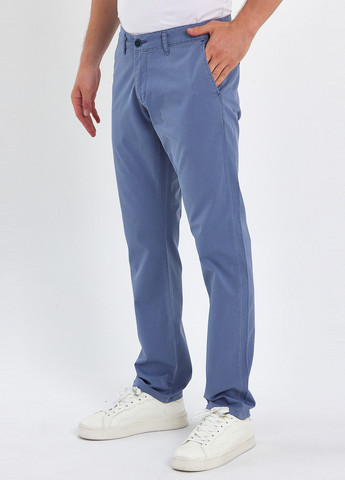 Голубые кэжуал летние зауженные брюки Trend Collection