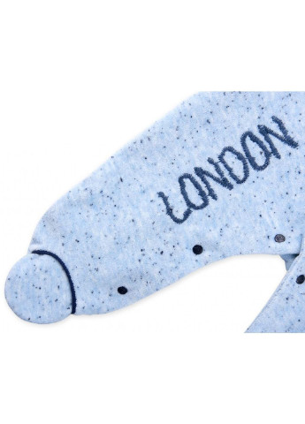 Человечек велюровый с карманчиком "London" (60169-56B-blue) BiBaby (251326524)