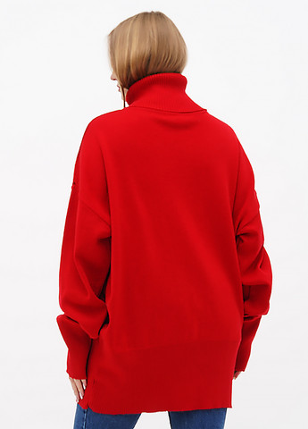Красный зимний свитер Only Women