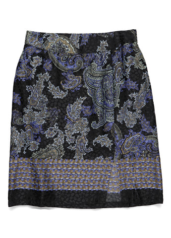 Синяя кэжуал "турецкие огурцы" юбка Cream