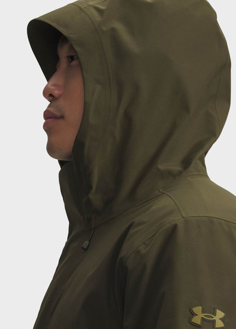 Оливкова (хакі) зимня куртка подвiйна куртка-трансформер Under Armour