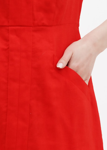 Красное кэжуал платье Boden однотонное