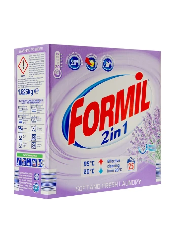 Універсальний порошок для прання 2 in 1 Lavender 1,625 кг (25 прань) Formil (214116754)