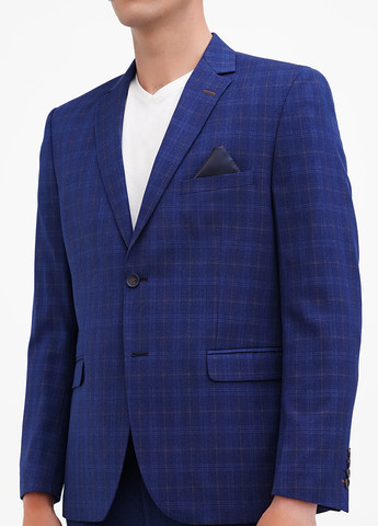 Синий демисезонный костюм (пиджак, брюки) брючный Federico Cavallini