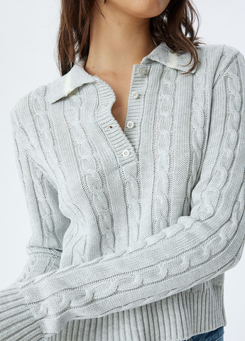 Серый демисезонный свитер KOTON