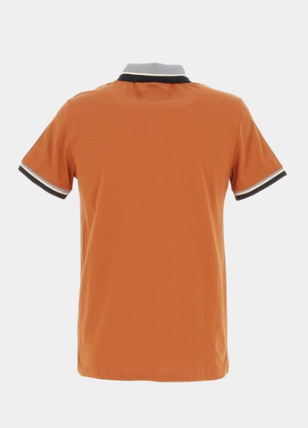 Оранжевая футболка-поло для мужчин Benson & Cherry колор блок