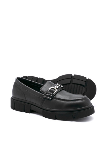 Boohoo Туфлі лофери чорний з штучна шкіра, великобританія — демісезон (258926481)