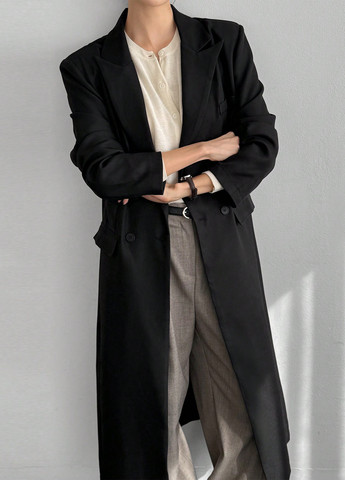 Плащ SHEIN тренчкот на гудзиках демісезон (334151944)