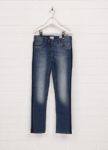 Синие демисезонные со средней талией джинсы Alive