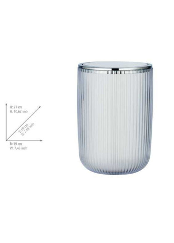 Відро для сміття з поворотною кришкою Wenko Agropoli L White (254478423)