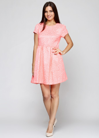 Розовое кэжуал платье Juicy Couture с животным (анималистичным) принтом