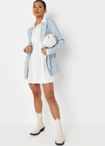 Білий кежуал сукня сукня-сорочка Missguided однотонна