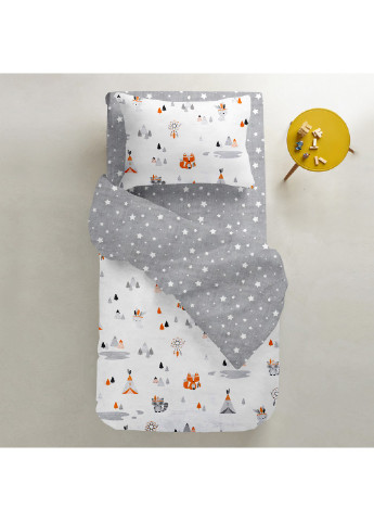 Пододеяльник детский ANIMALS DREAM /оборот звездопад на сером/ (110х140 см) Cosas (250544443)