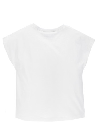 Белая летняя футболка с коротким рукавом MEK