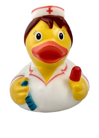 Игрушка для купания Утка Медсестра, 8,5x8,5x7,5 см Funny Ducks (250618777)