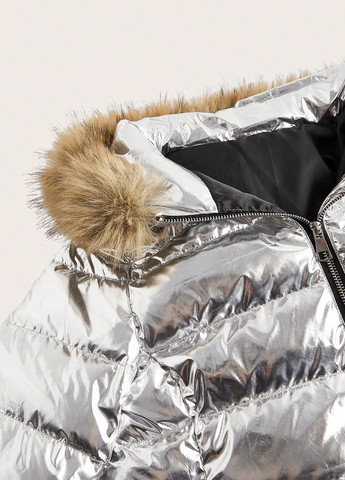 Срібна зимня куртка SHEIN