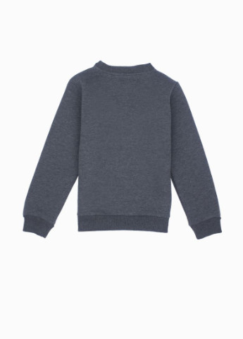 Yumster свитшот серый кэжуал трикотаж, хлопок