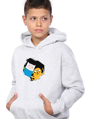 Худи для мальчика Финн и Джейк пес Время Приключений (Adventure Time) Кенгуру детский (9298-1581) MobiPrint (219027576)