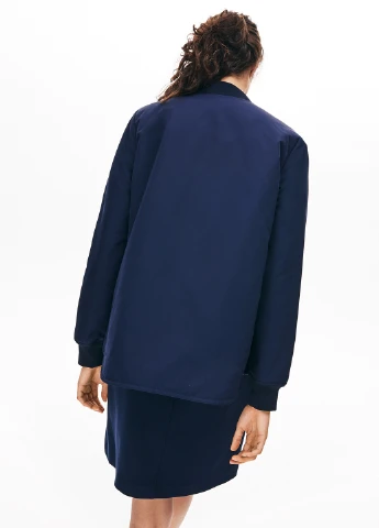 Темно-синяя демисезонная куртка Lacoste