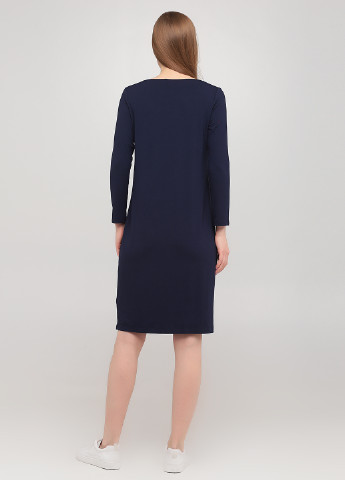Темно-синее кэжуал платье Eileen Fisher однотонное