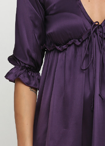 Темно-фіолетова кежуал сукня кльош Nolita однотонна